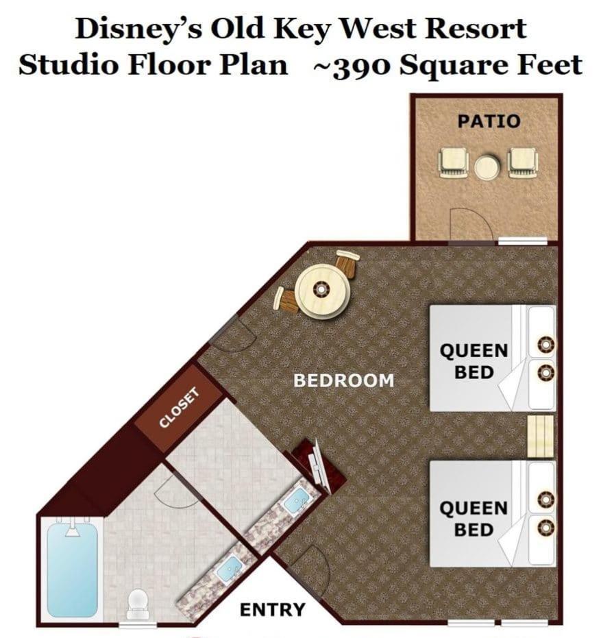 Disney'S Key West Resort Studio Room Sleeps 4 Orlando Buitenkant foto